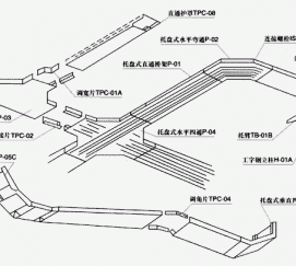 托盘式桥架空间布置示意图